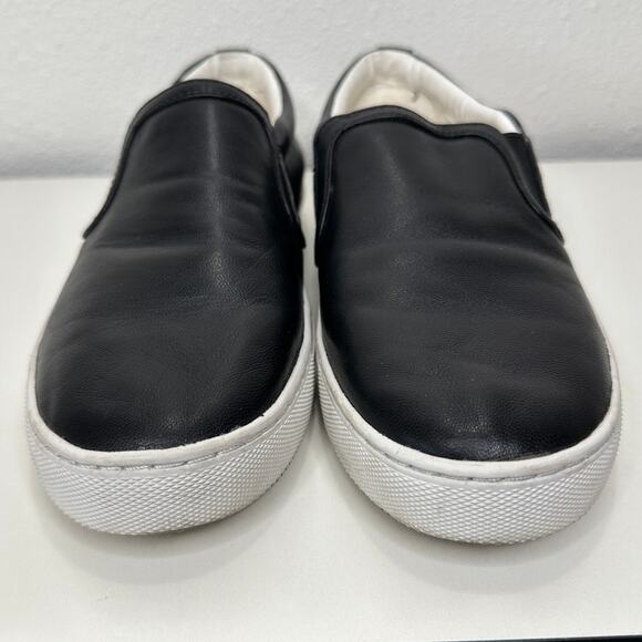 Sam Edelman Black Leather White Base Slip On Shoe 5 - Picture 2 of 15